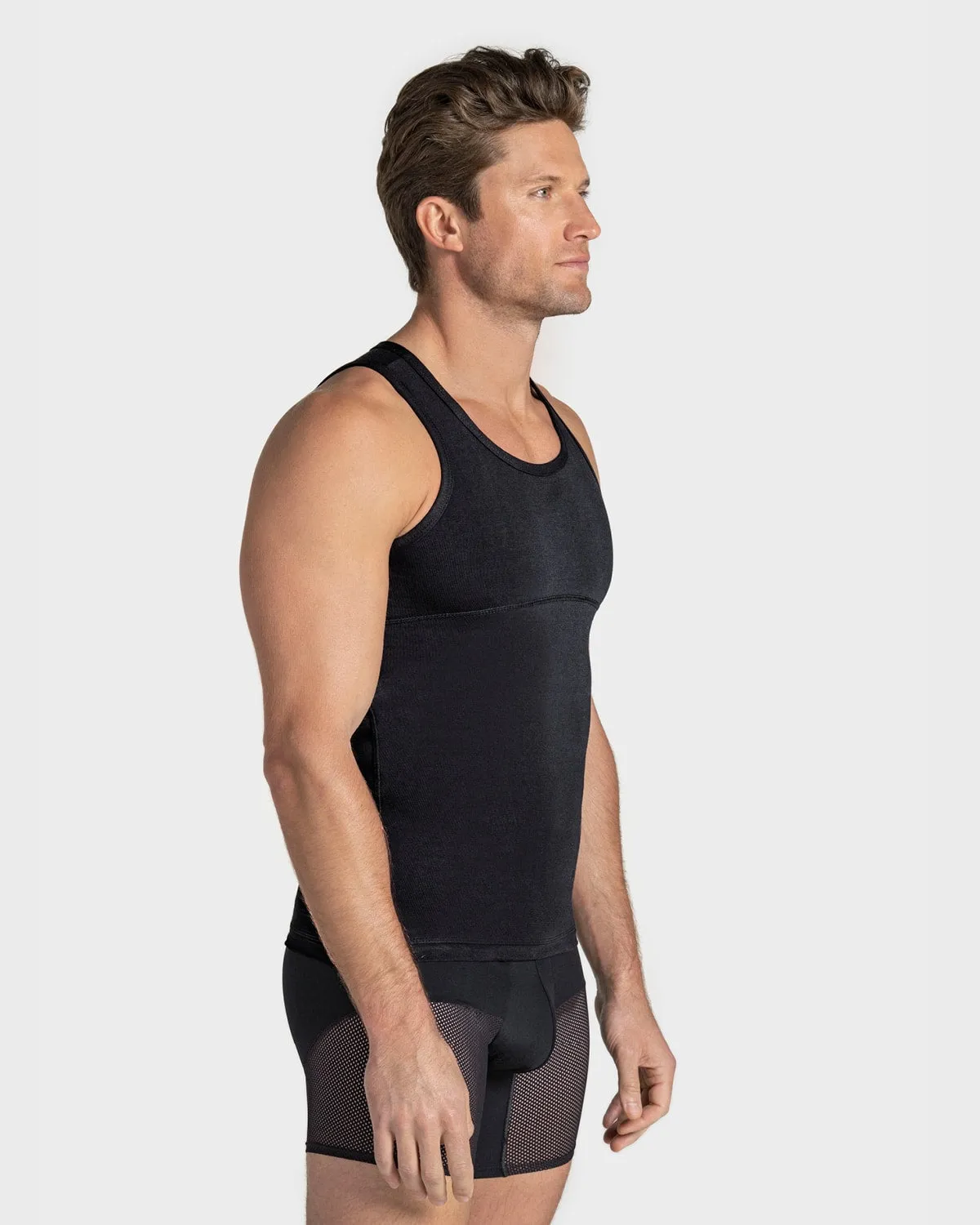 3-Pack Stretch Cotton Moderate Shaper Tank