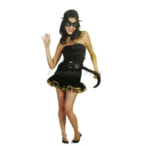 Adult Black Cat Lady Costume