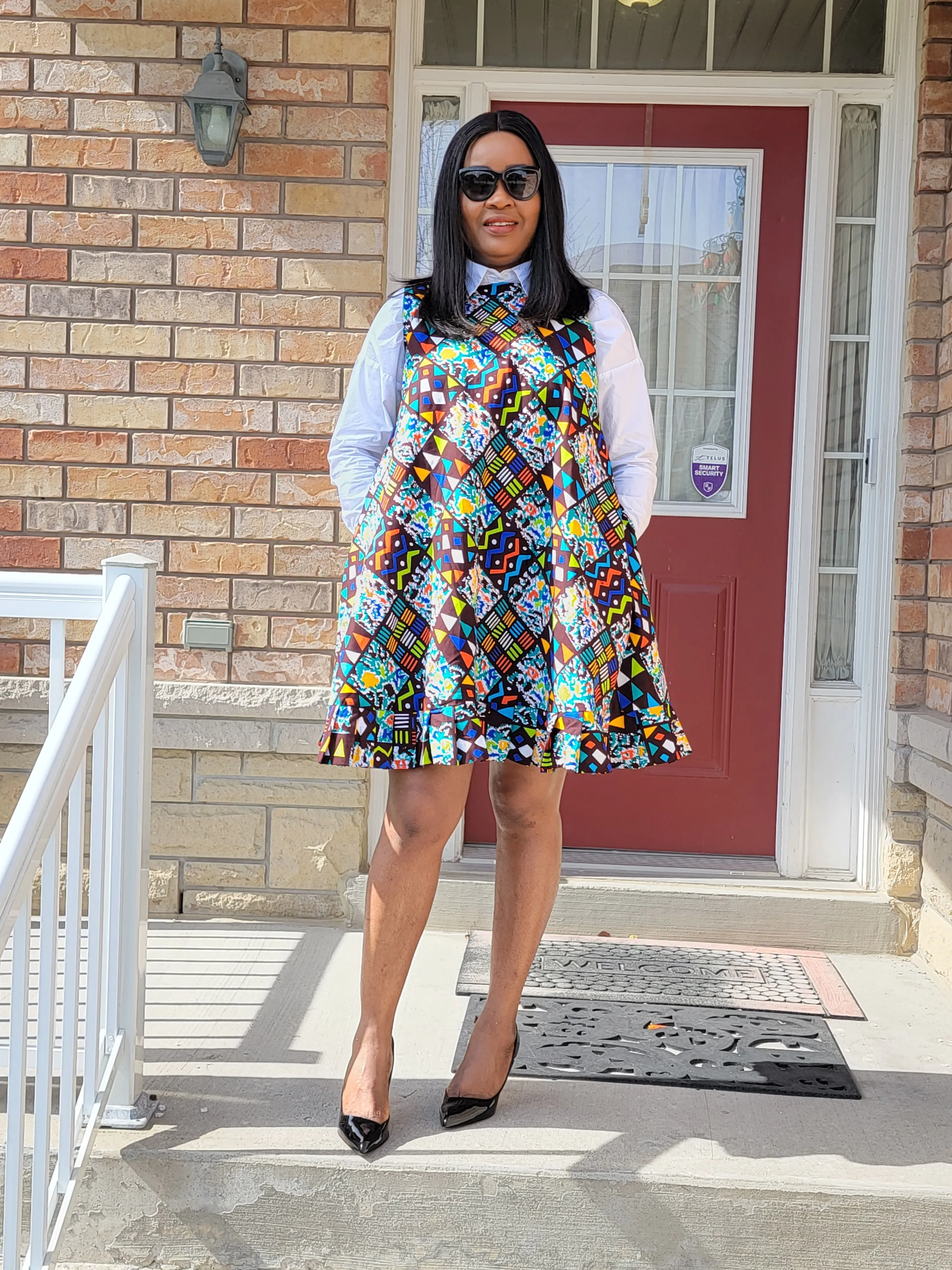 African Print (Ankara) Teju Flared Dress