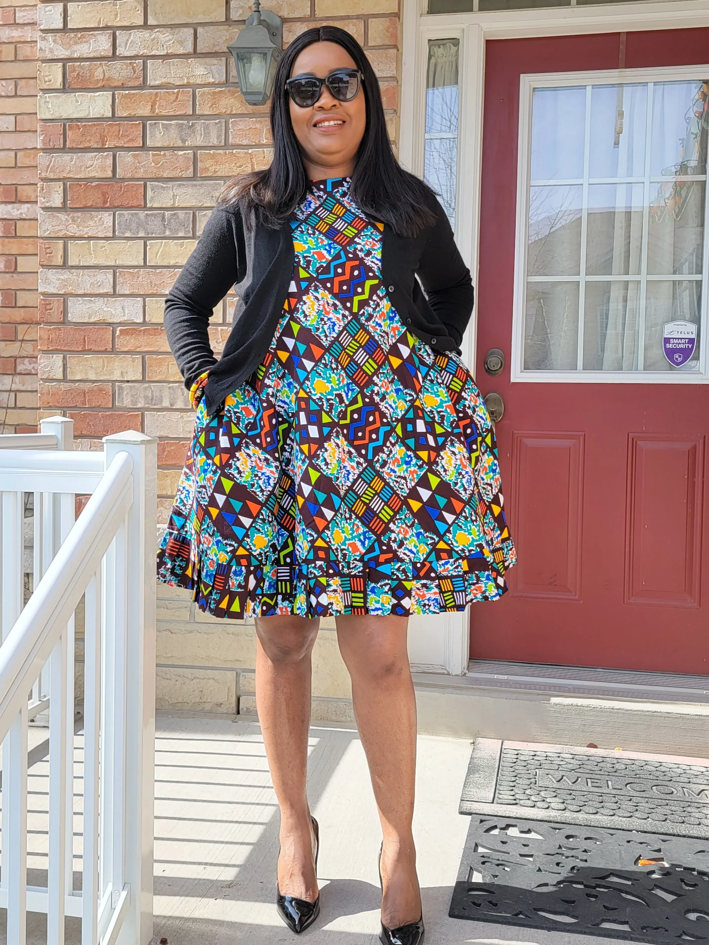 African Print (Ankara) Teju Flared Dress