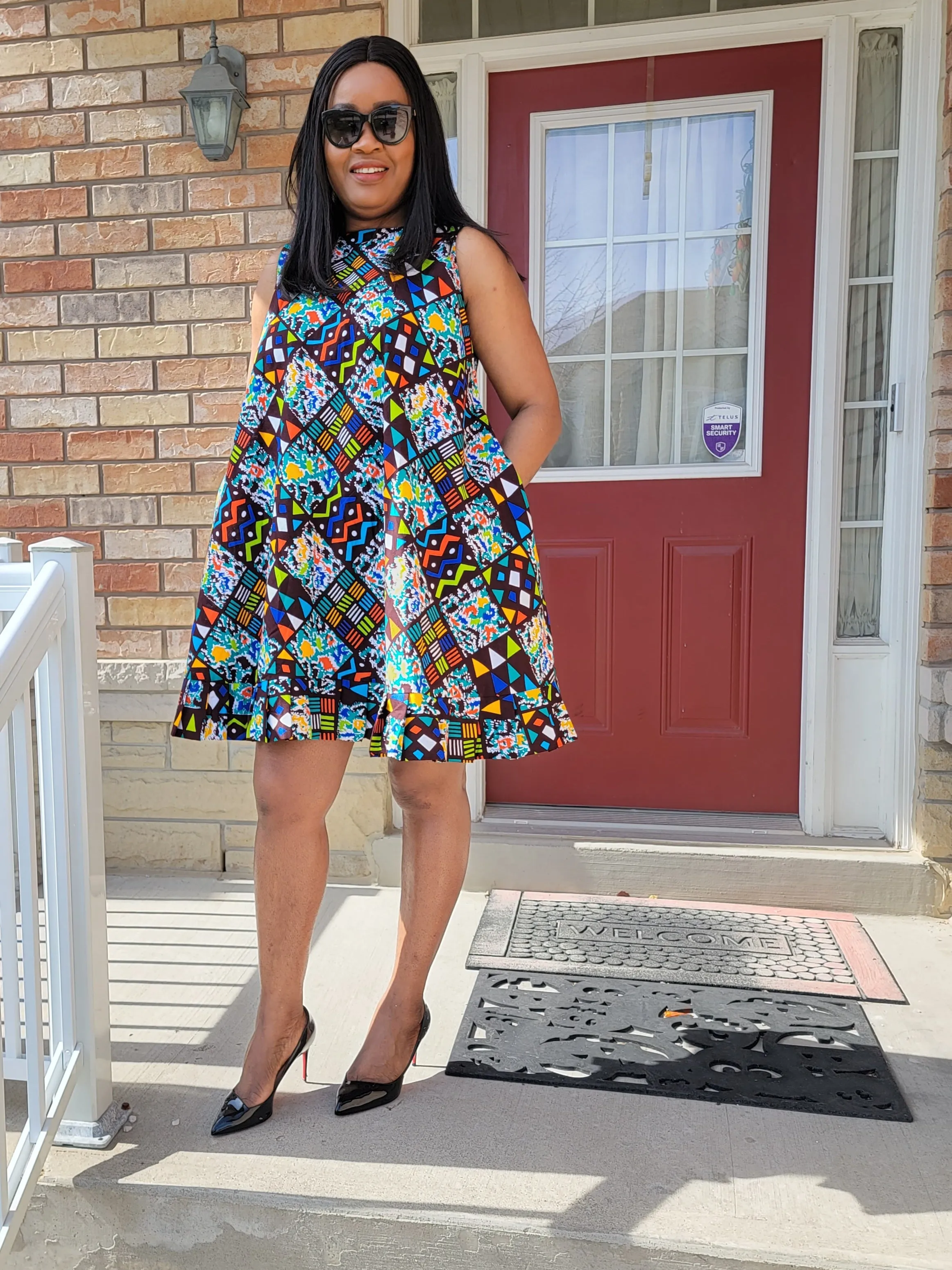 African Print (Ankara) Teju Flared Dress