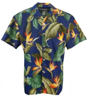 Airbrush BOP Tropical Mens Shirt in Royal