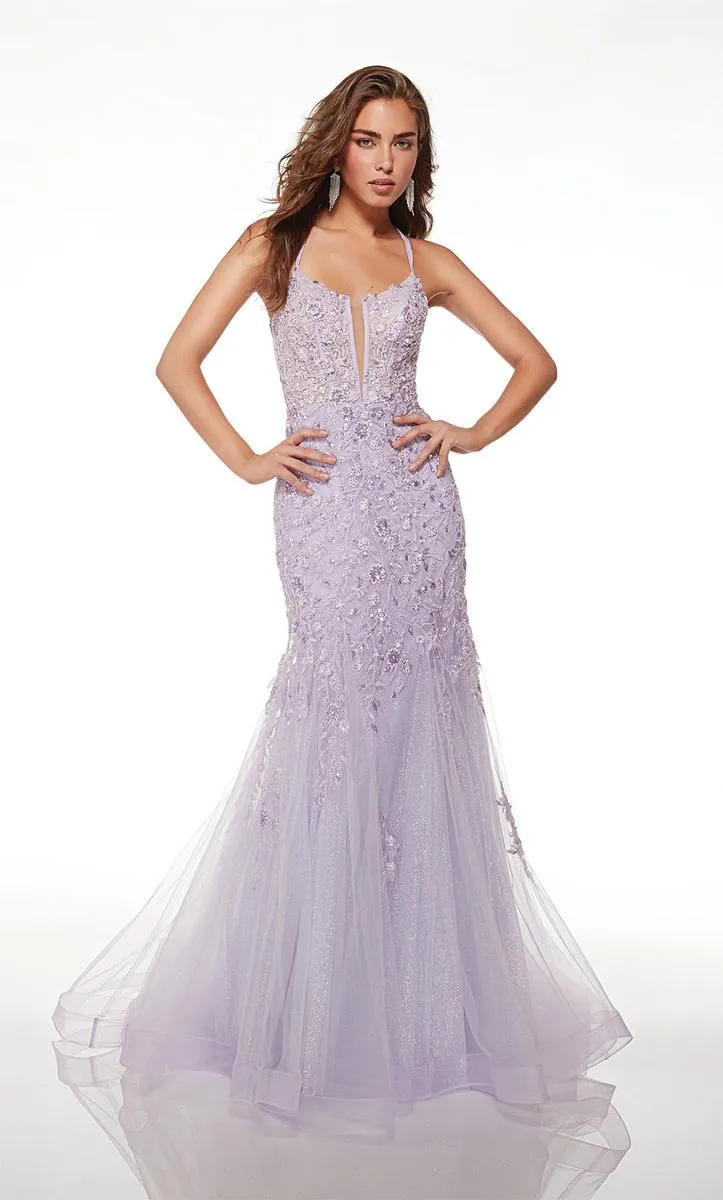 Alyce Paris Fit and Flare Corset Prom Dress 61640