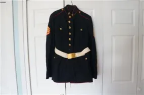 Authentic USMC Dress Blue Jacket (38R)