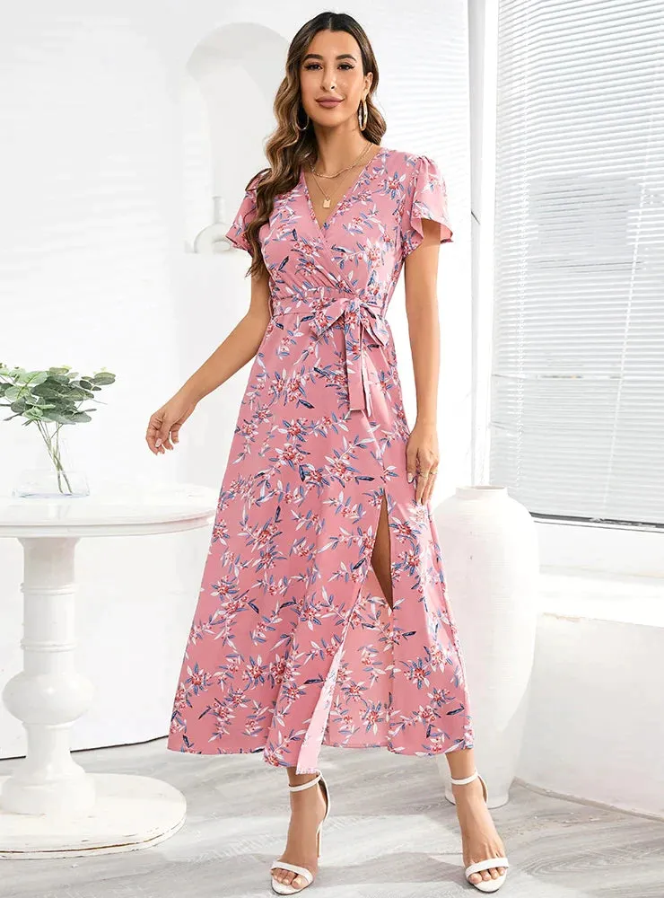 BerryBetty - Bohemian V-Neck Floral Dress