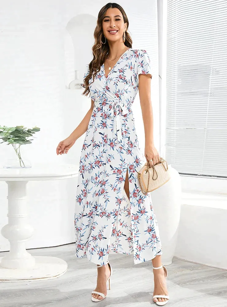 BerryBetty - Bohemian V-Neck Floral Dress