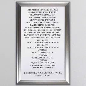 Bohemian Rhapsody Lyrics Picture