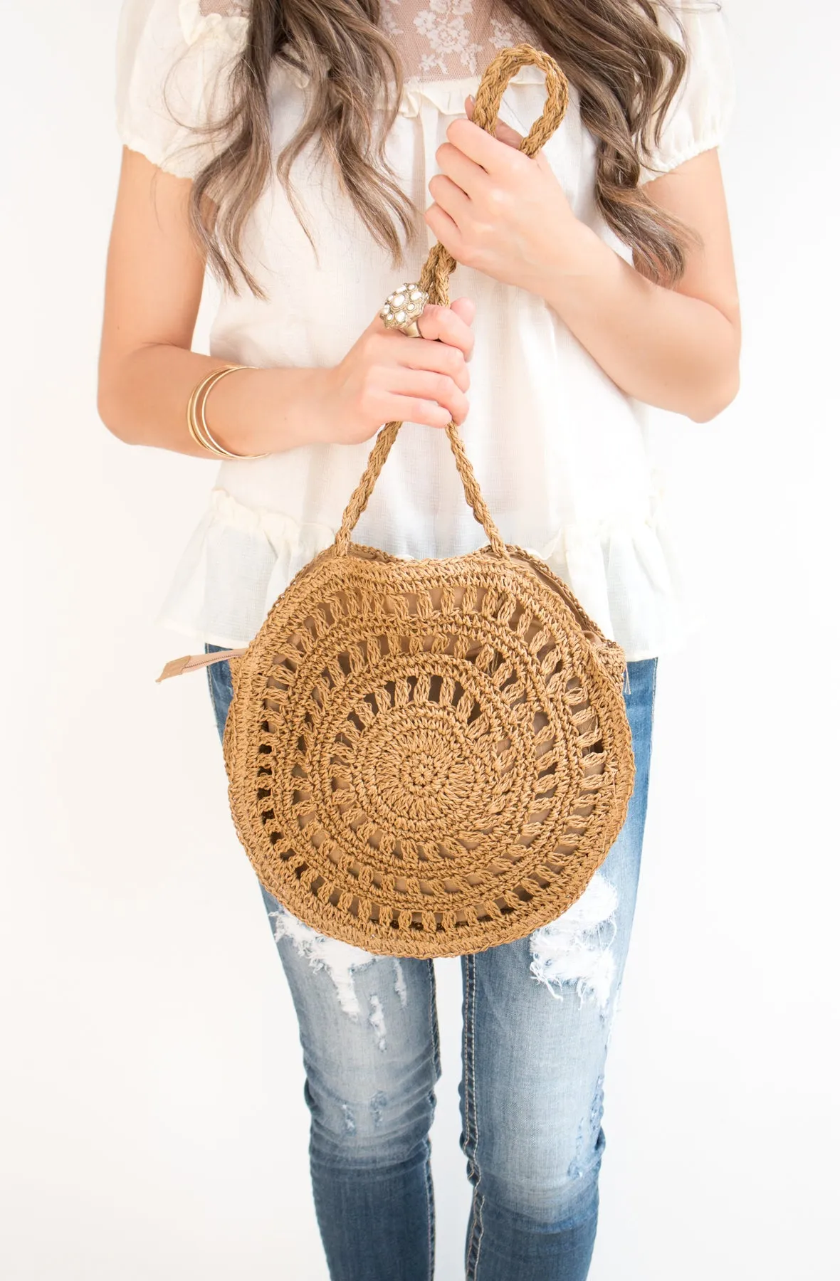 Boho Straw Handbag