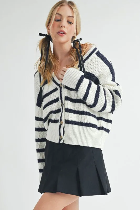 Bona Striped Cardigan