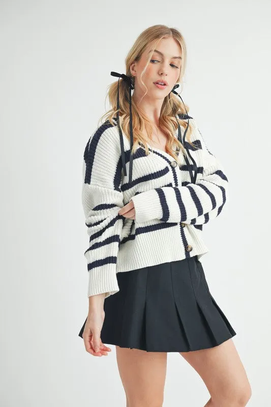 Bona Striped Cardigan