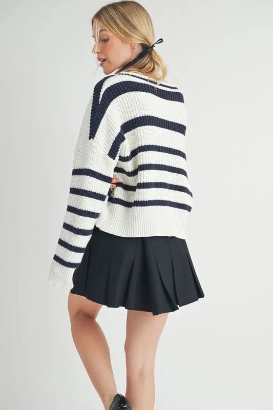 Bona Striped Cardigan