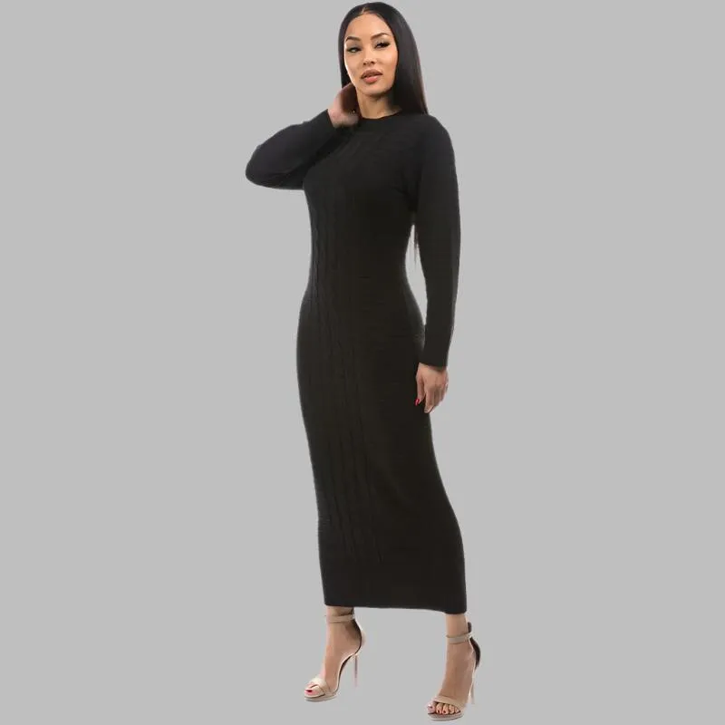 BY CLAUDE Long Maxi Sweater Dress