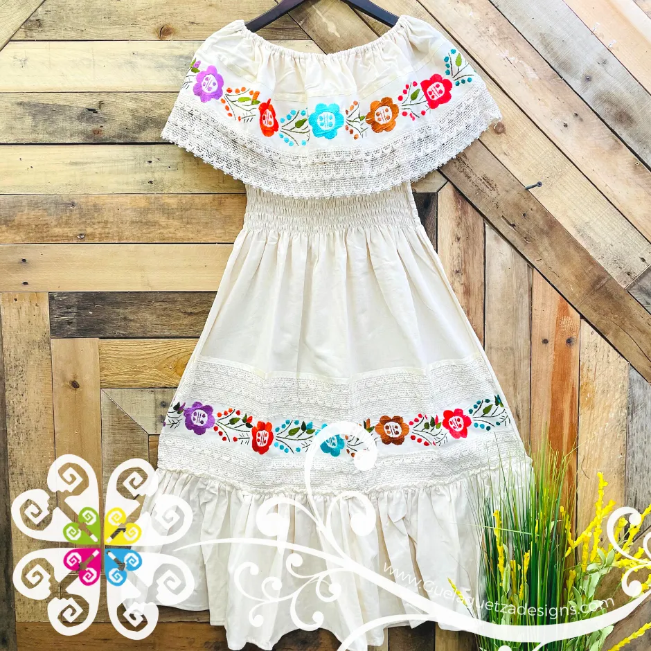 Campesino Dress - Double Embroider