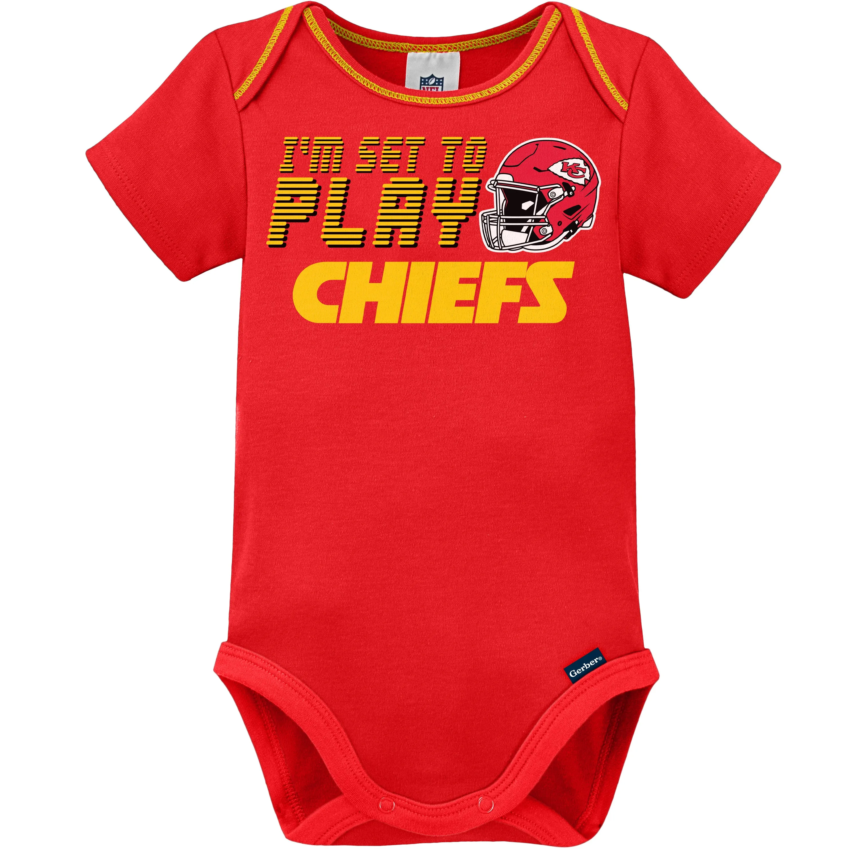 Chiefs Baby Boys 3-Piece Bodysuit, Sleep 'N Play, and Cap Set