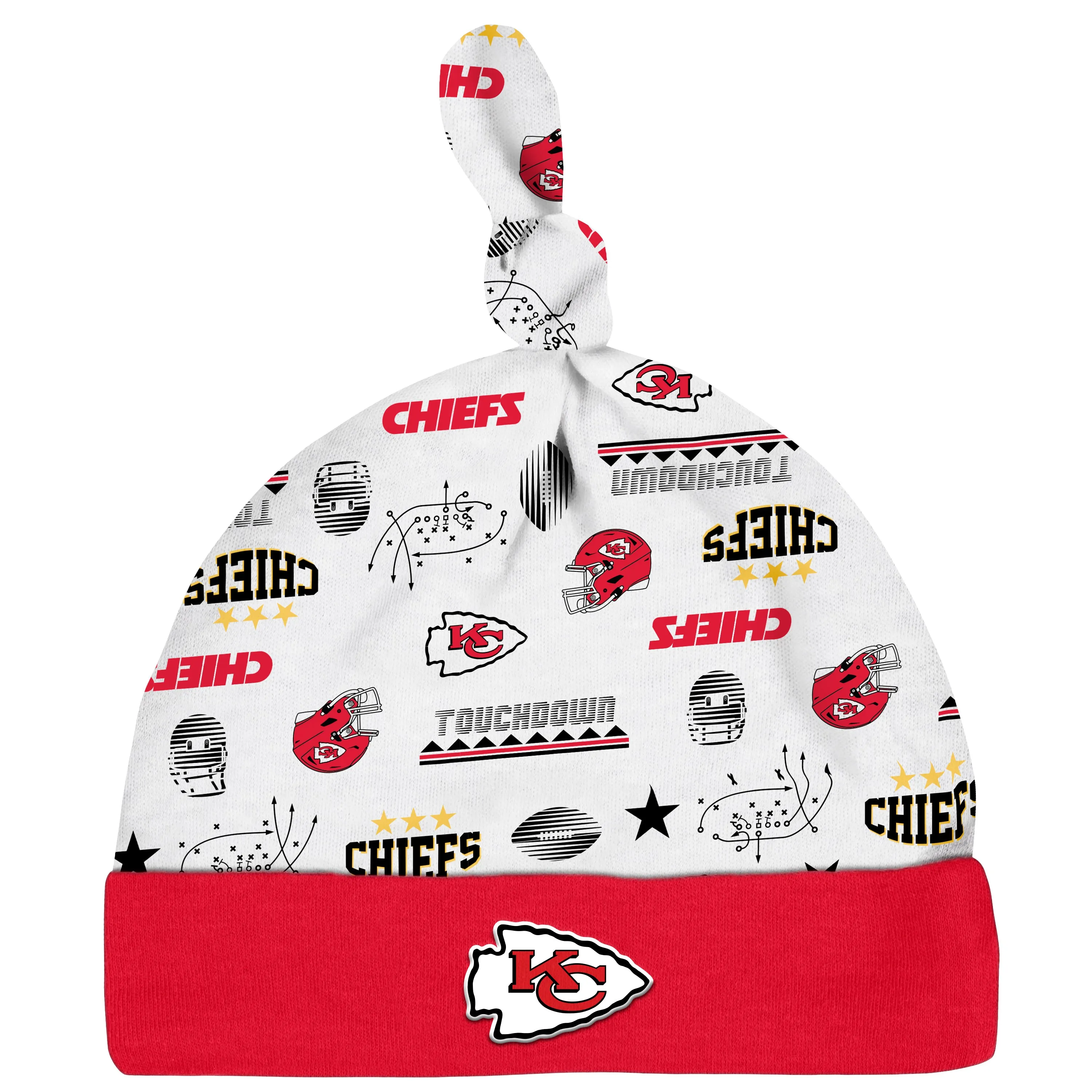 Chiefs Baby Boys 3-Piece Bodysuit, Sleep 'N Play, and Cap Set