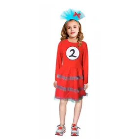 Children Dr. Seuss Thing 2 Girl Costume