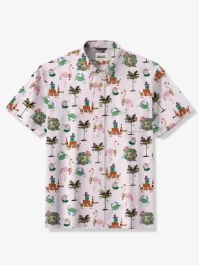 Christmas in Hawaii Cotton Shirt