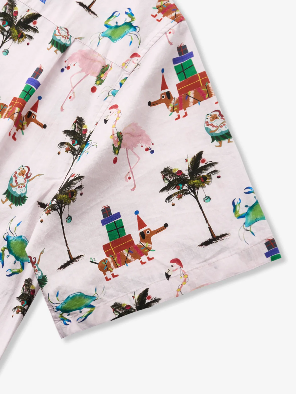 Christmas in Hawaii Cotton Shirt