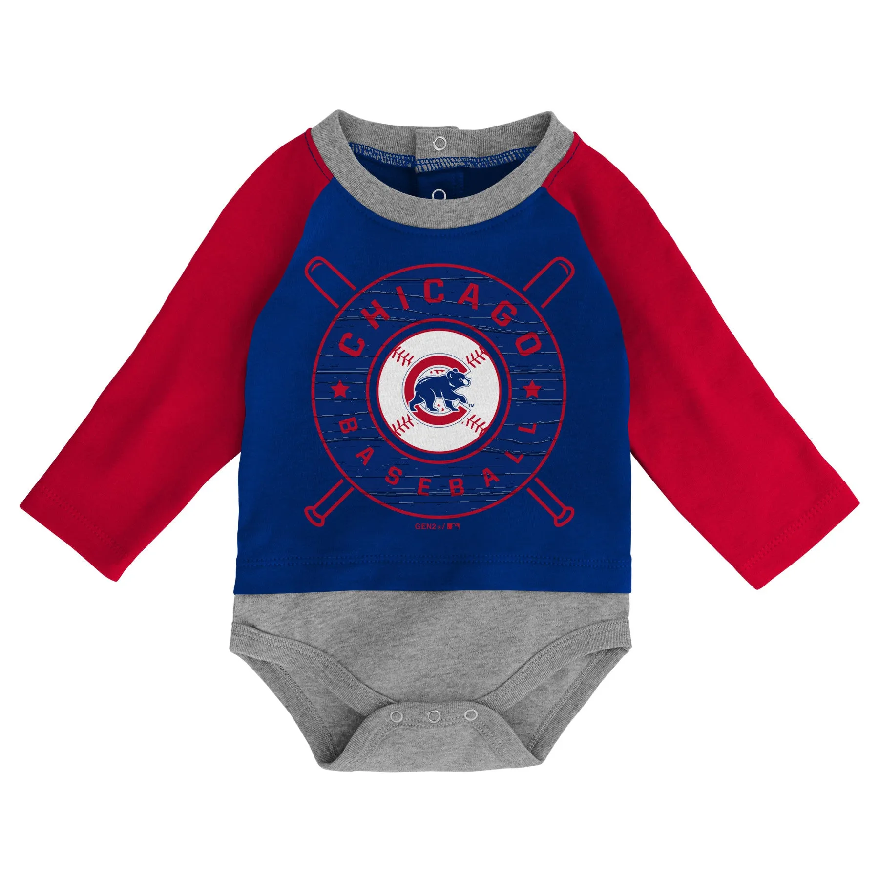 Cubs Baseball Baby Outfit