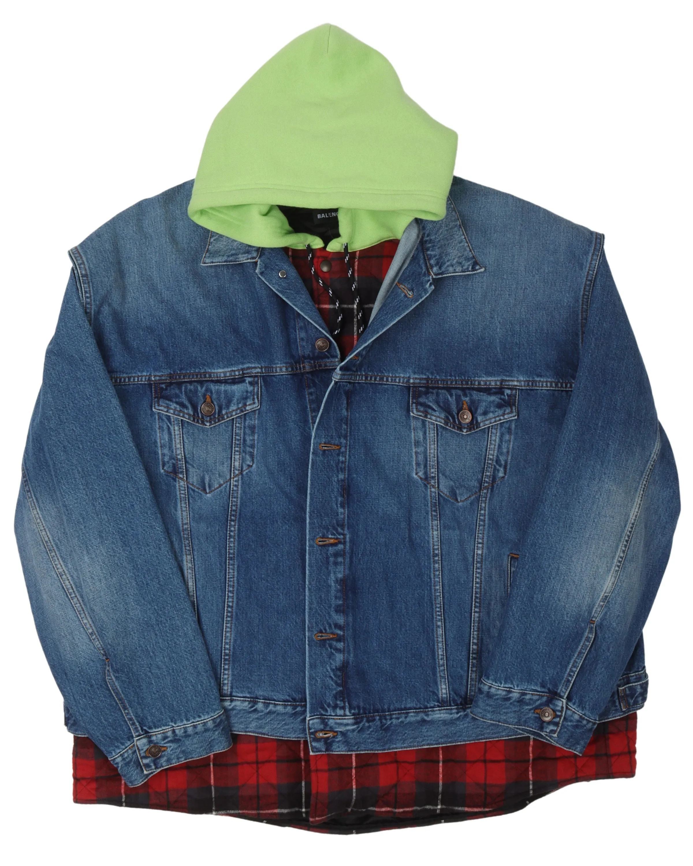 Denim Double Layer Jacket