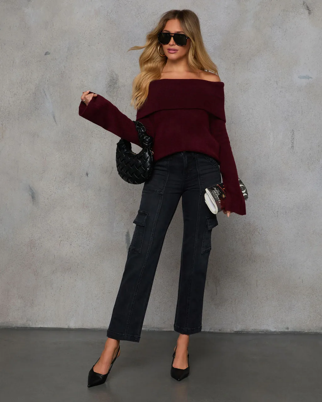 Dreamworld Off The Shoulder Pullover Sweater