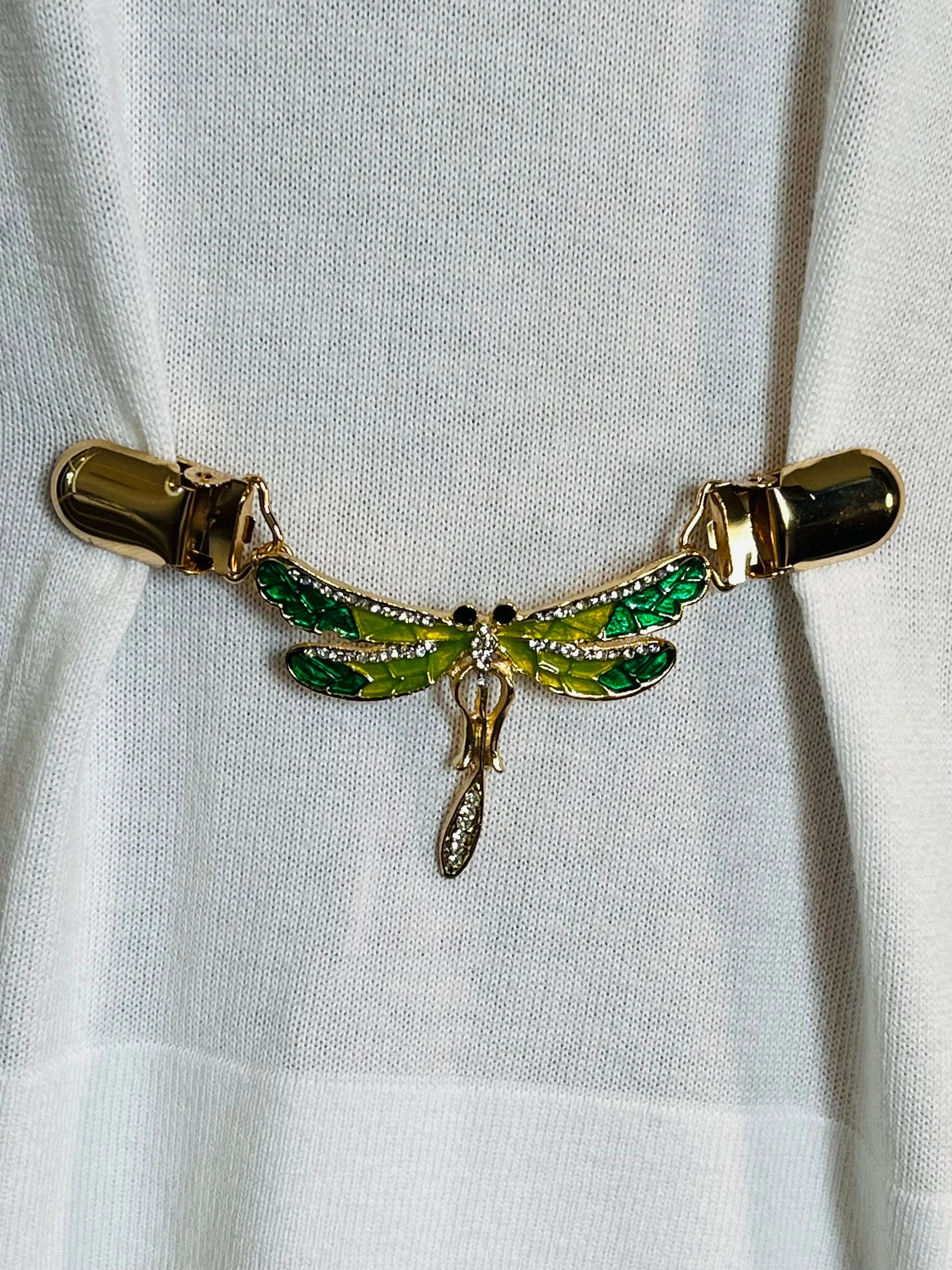 Dress Clips Gold Dragonfly Waist Clip Cardigan Clip Dragon Fly Sweater Clip Cinch Clip Dress Clips Jewelry Gift for mom Gift for Her