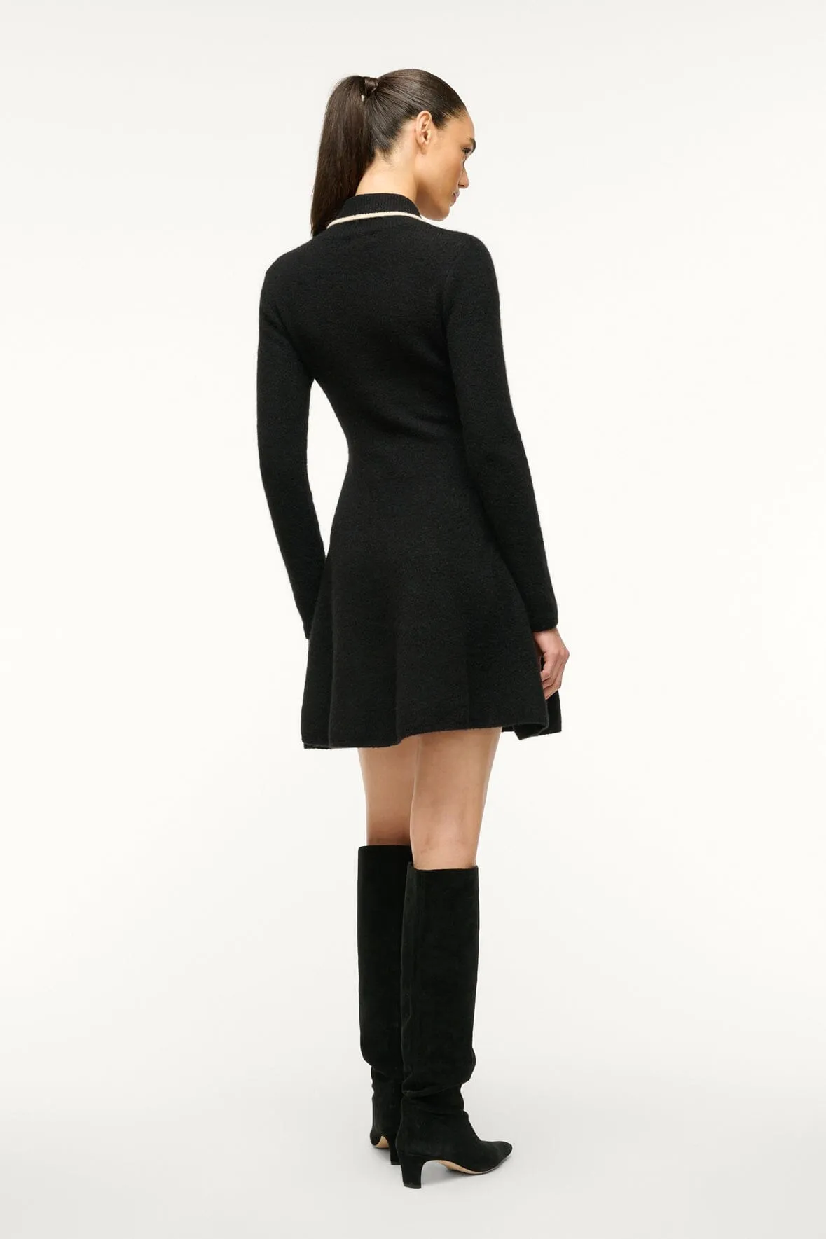 DUJOUR DRESS | BLACK IVORY