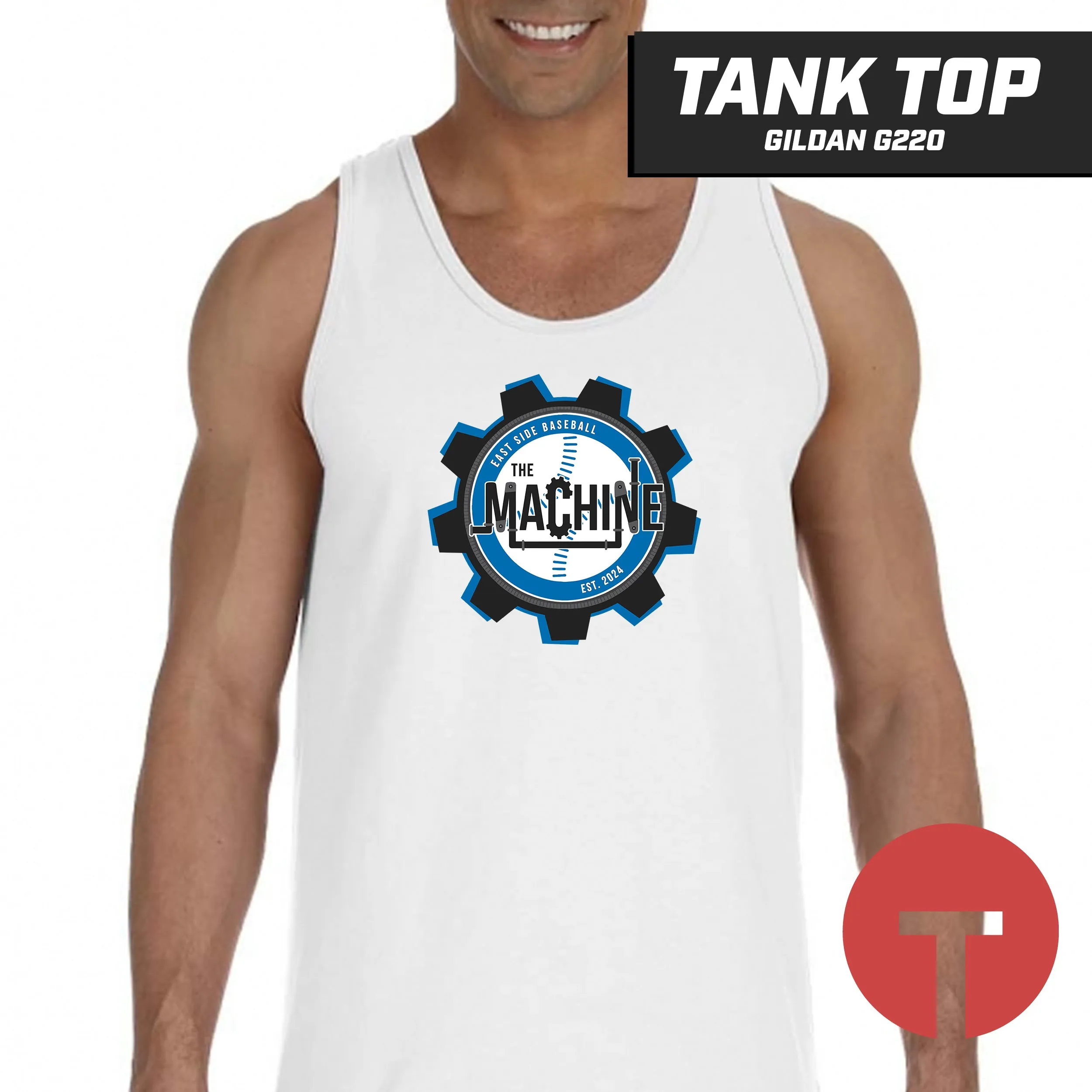 East Side Machine Baseball - Tank Top Gildan G220