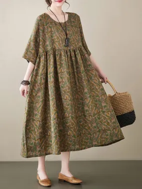 Ever-Pretty Women's Round Neck Smock Dress