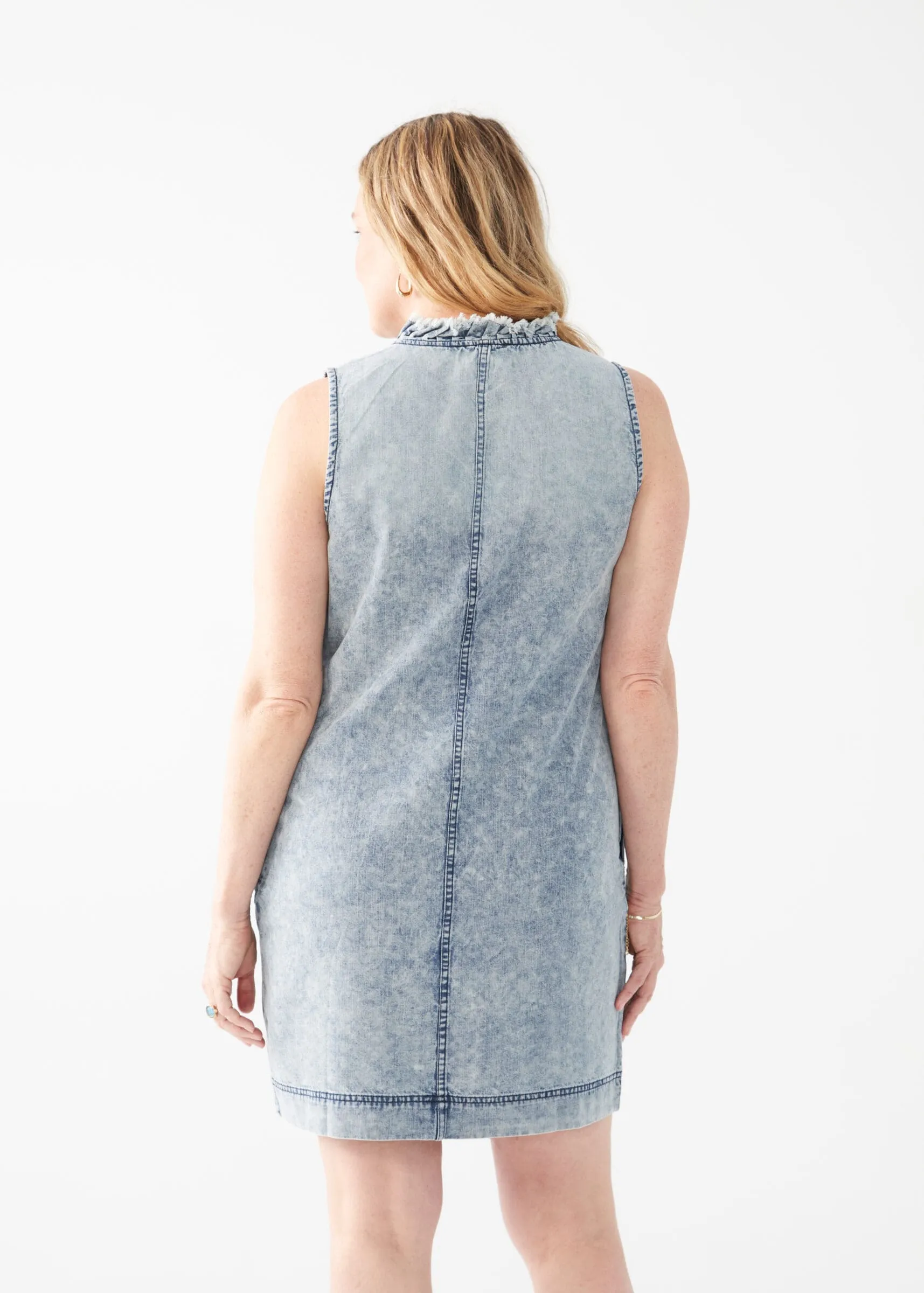 FDJ- Sleeveless Lyocell Denim Dress