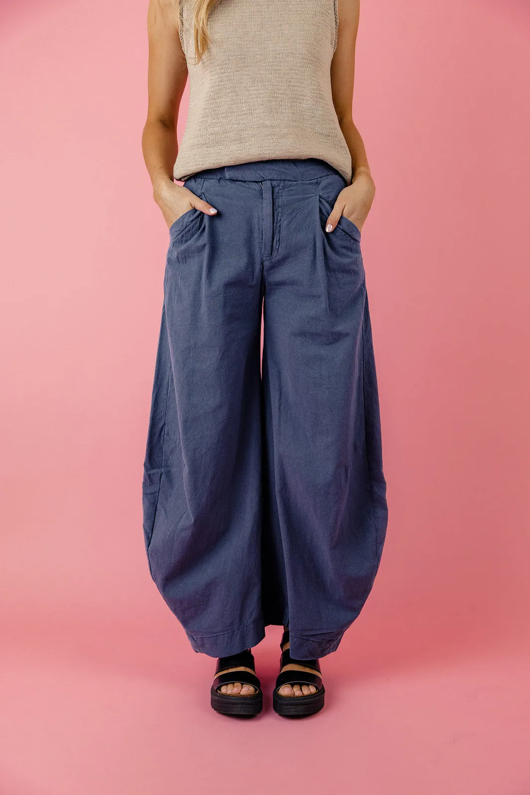 Free People Tegan Washed Barrel Trouser