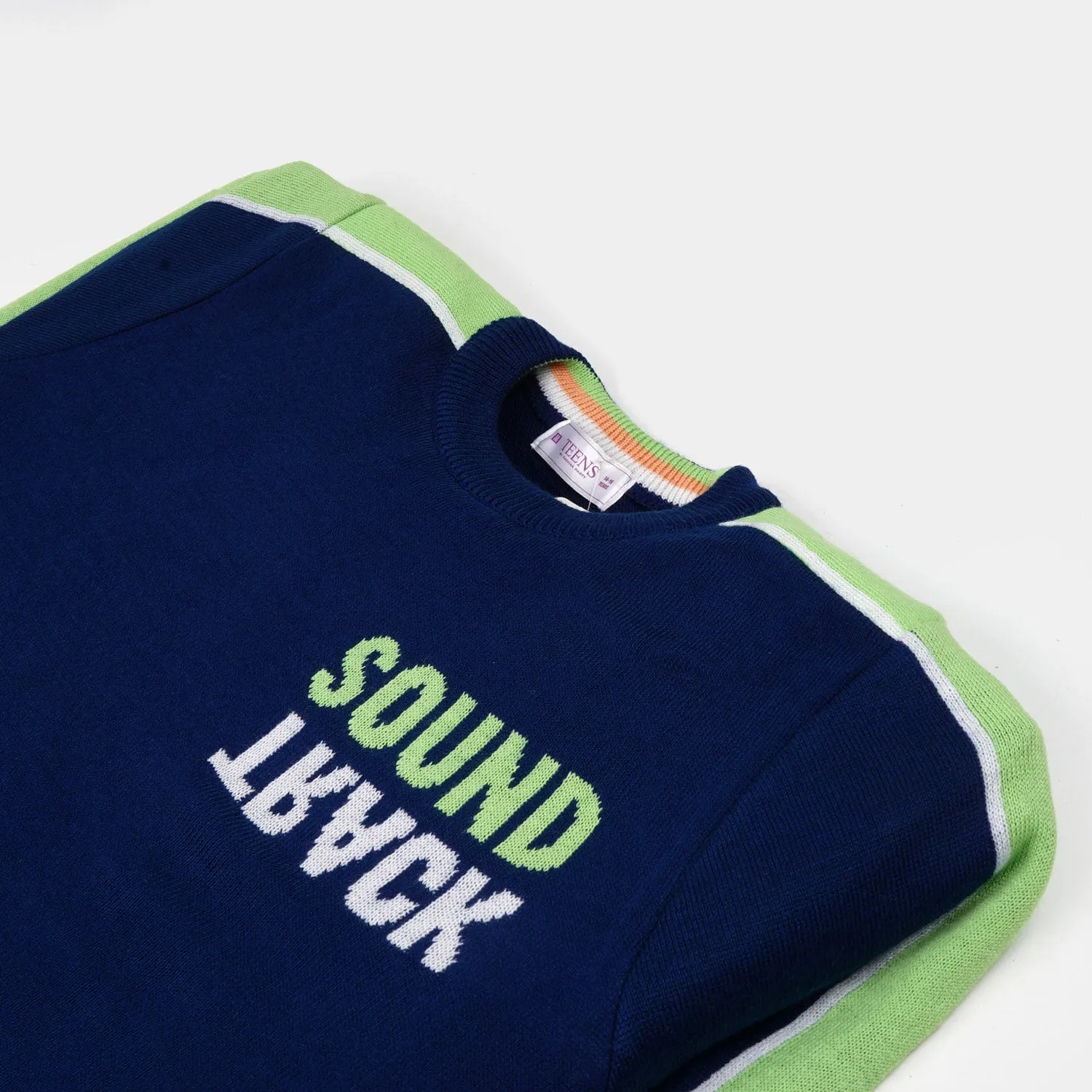 Junior Boys Sweater Sound Track - NAVY