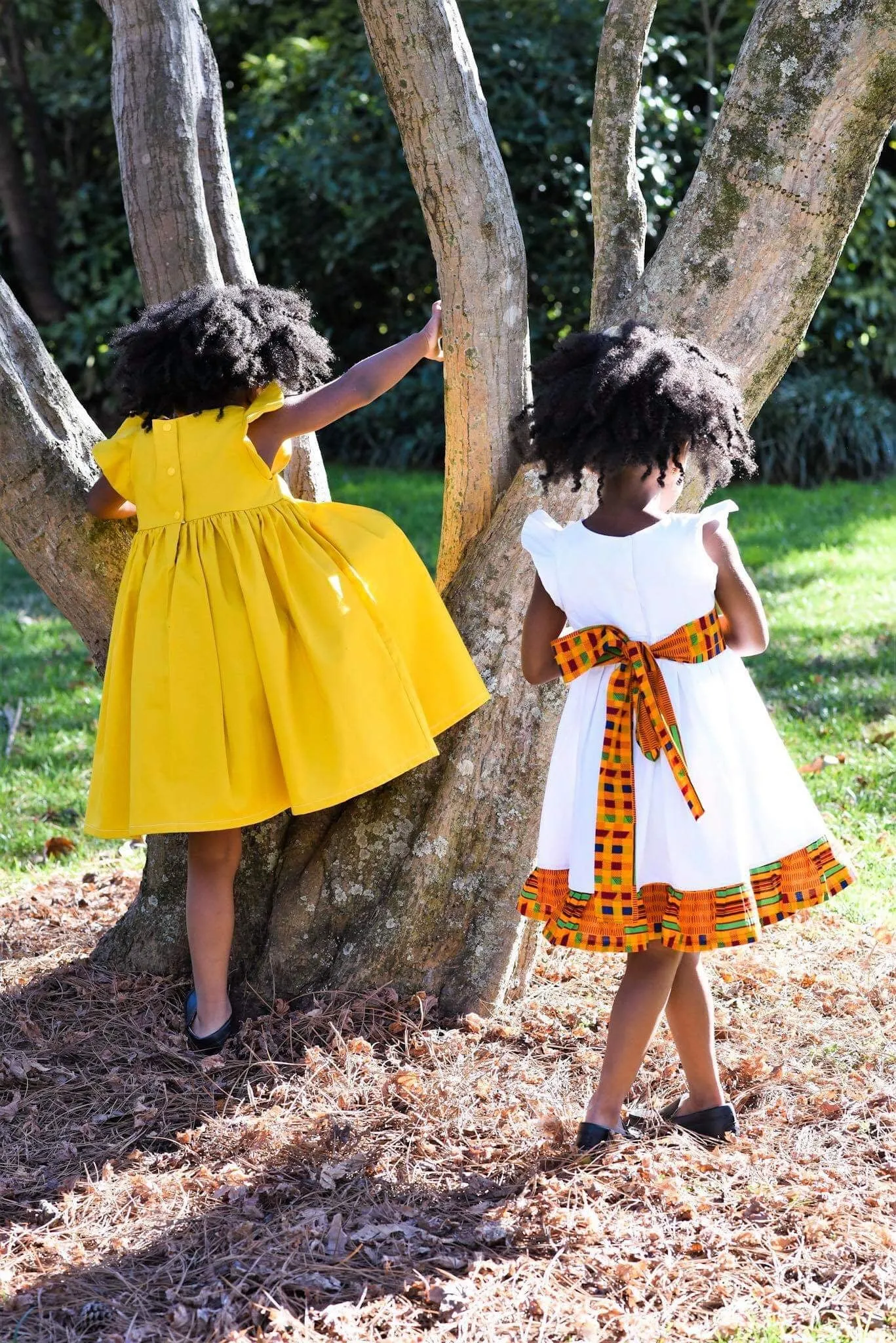 Kente Queen White Dress