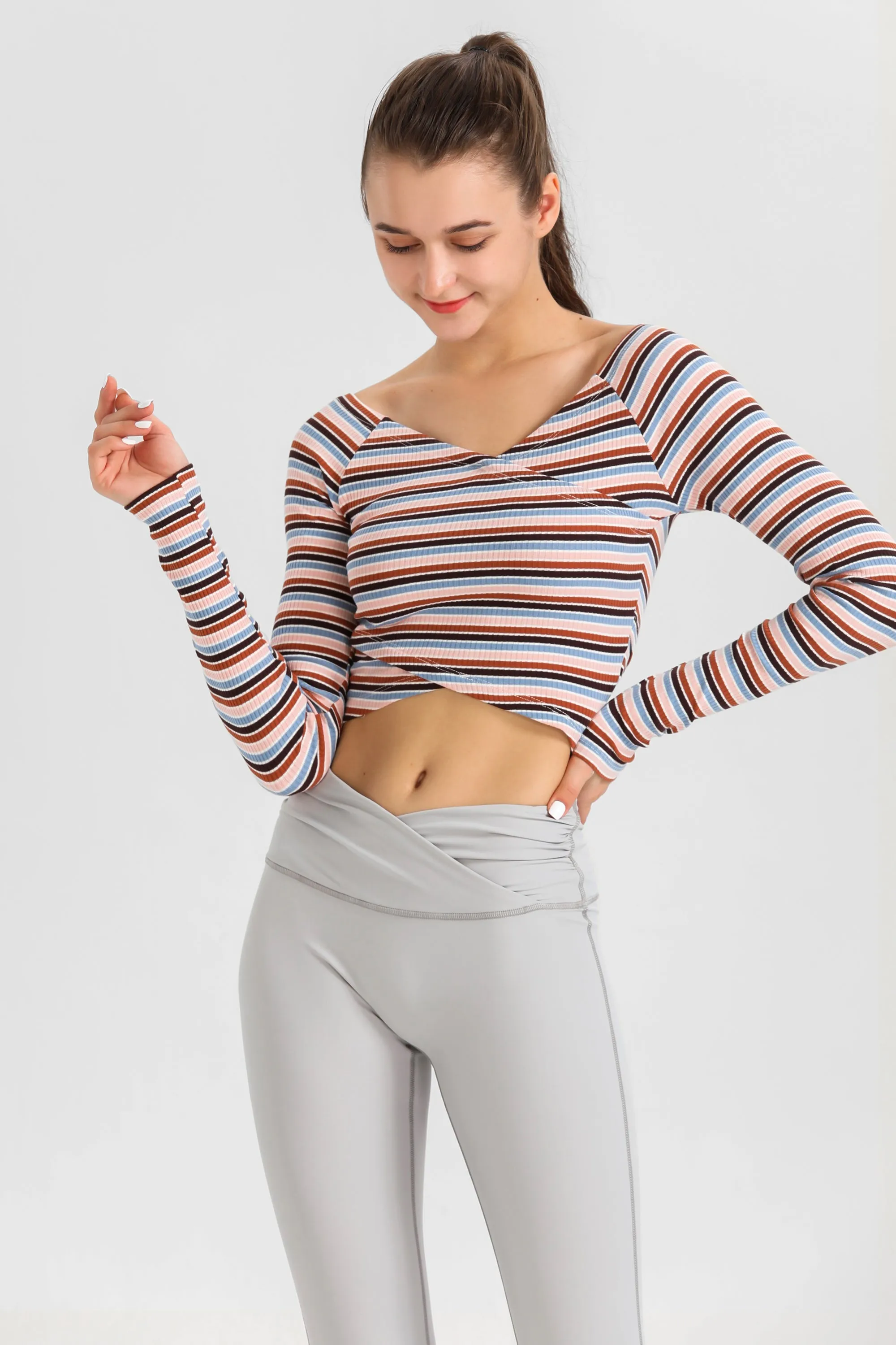 Long Sleeve Cropped Shirt