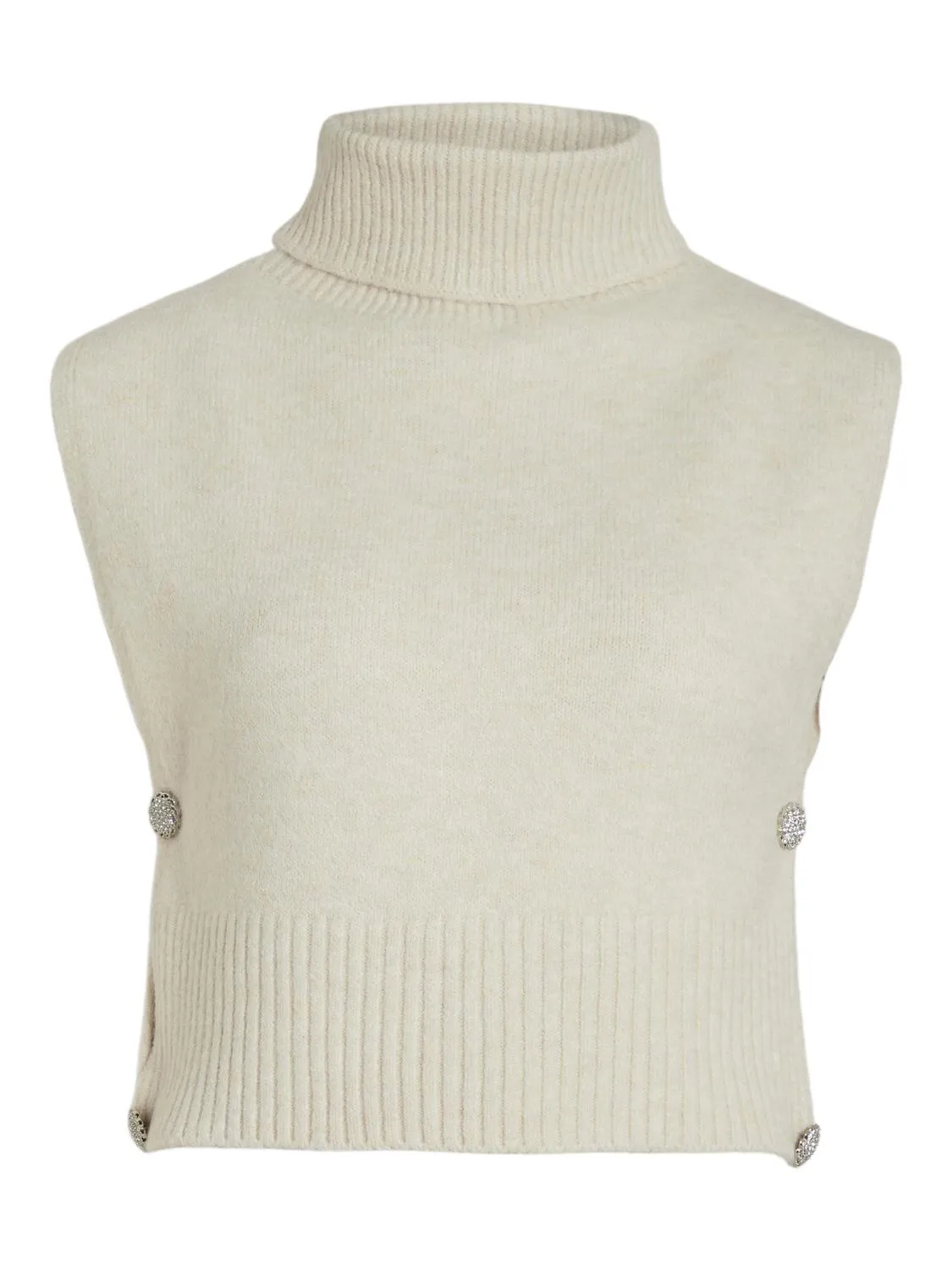 Lyra Knitted Sleeveless Top (Birch)