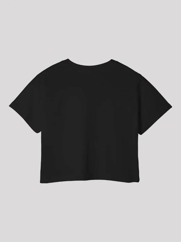 Medusa Black Crop Top For Women