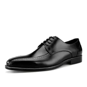 Men Lace Up Black Formal Shoes