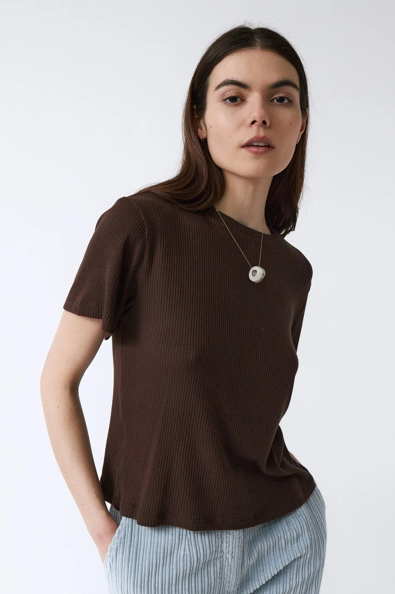 modal t-shirt - lula - brown