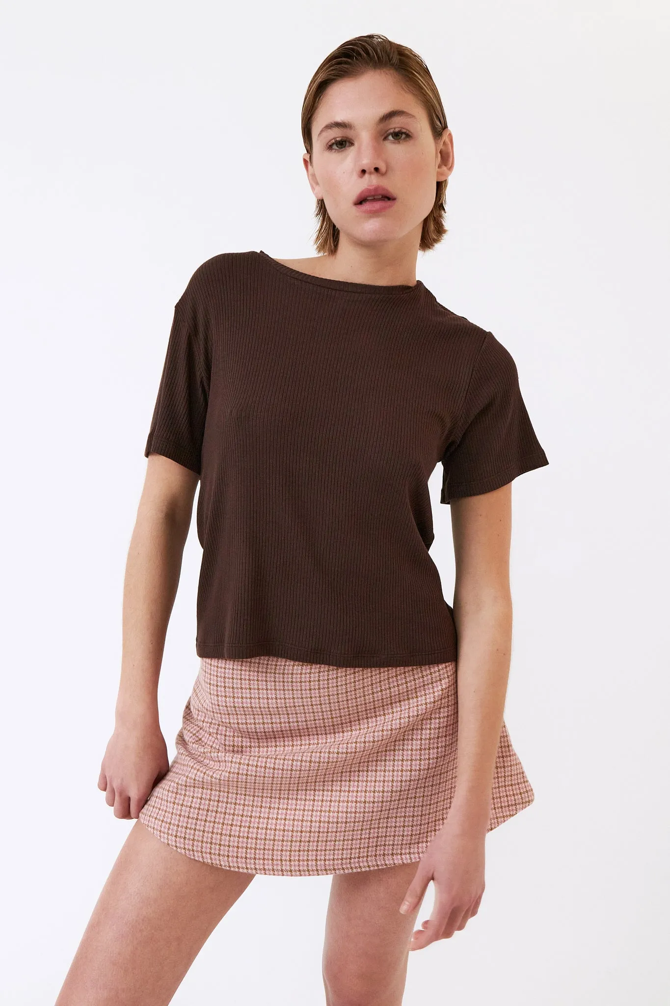 modal t-shirt - lula - brown