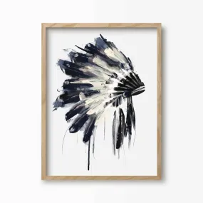 Native American Headdress Art Print