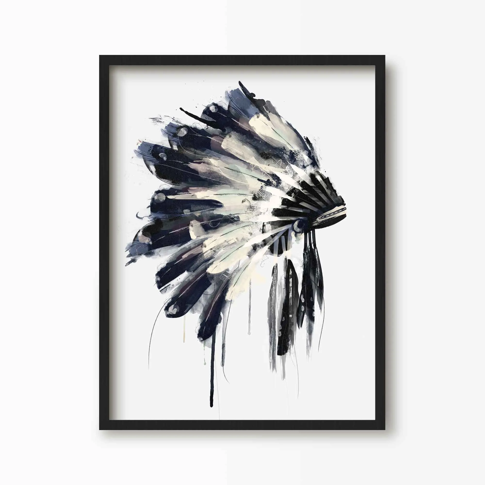 Native American Headdress Art Print