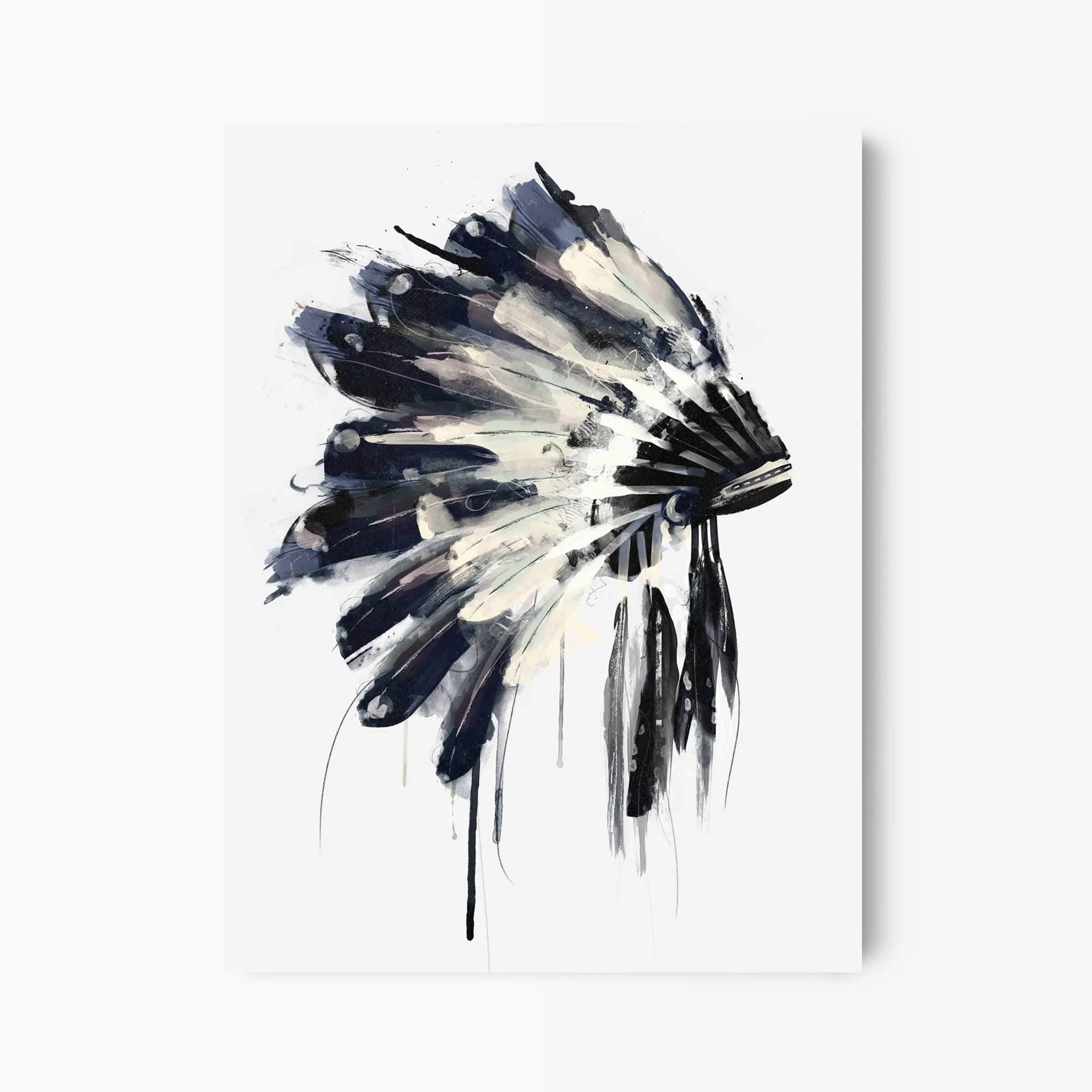 Native American Headdress Art Print