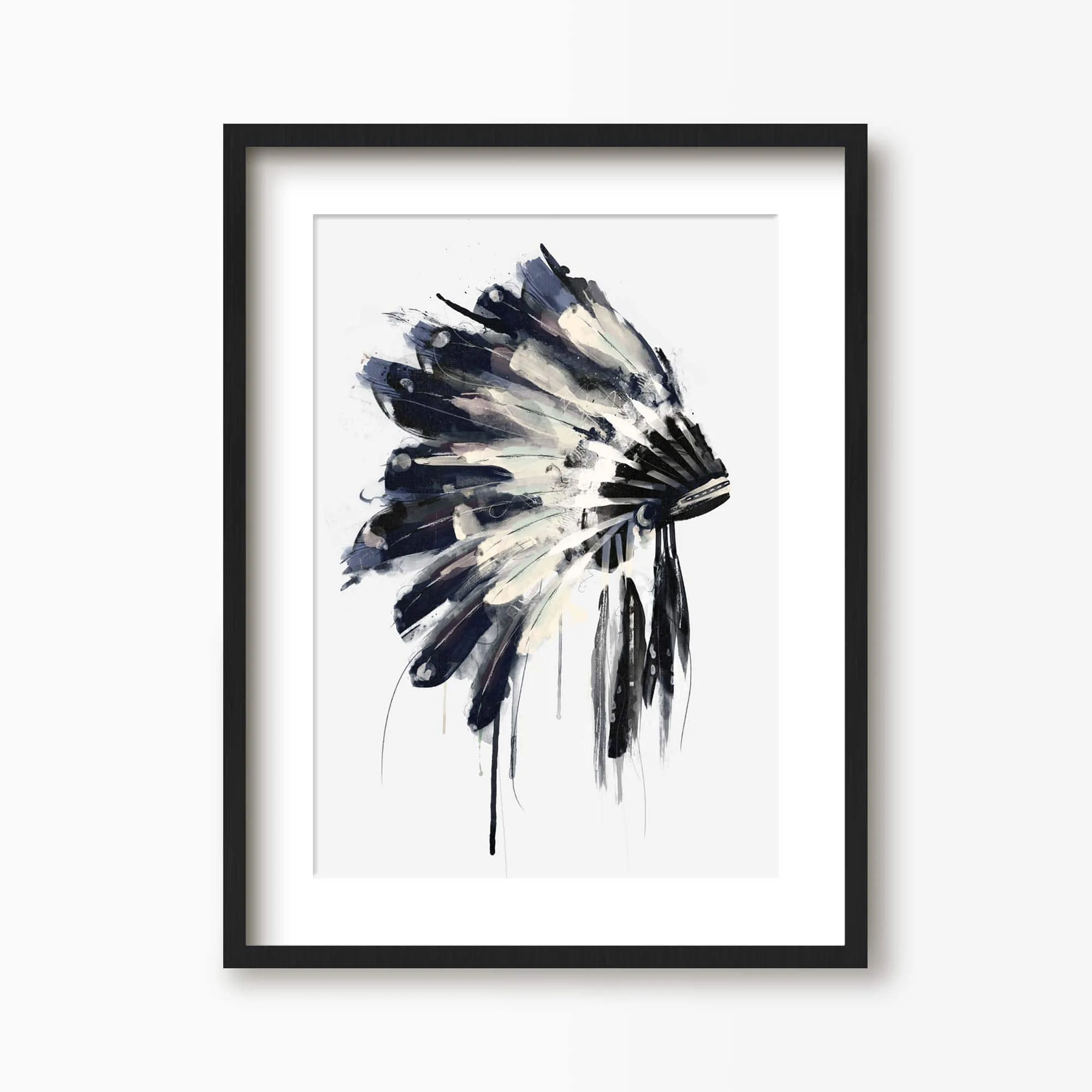 Native American Headdress Art Print