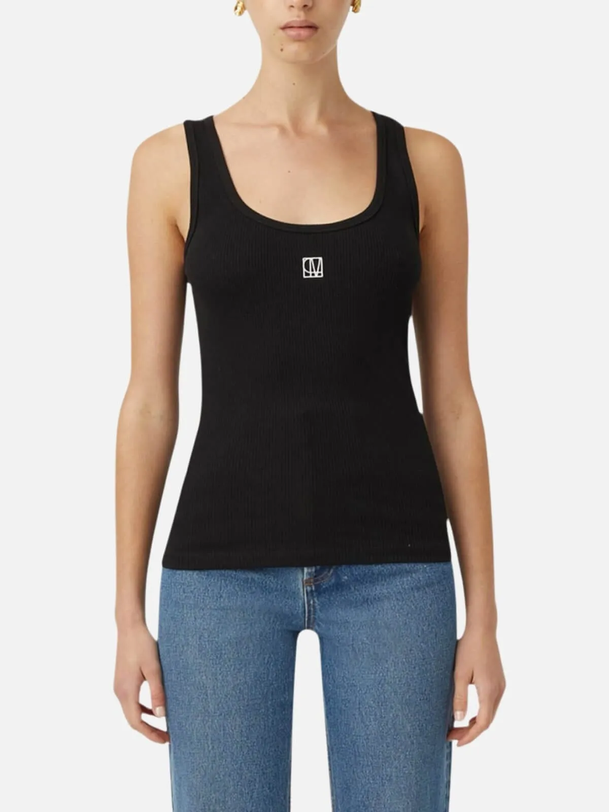 Nora Scoop Neck Tank - Black