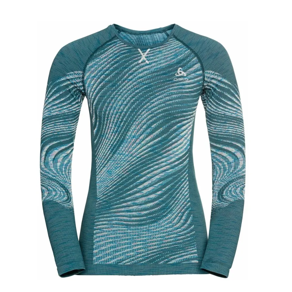 Odlo Blackcomb Eco Womens Base Layer - Blue Wing Teal