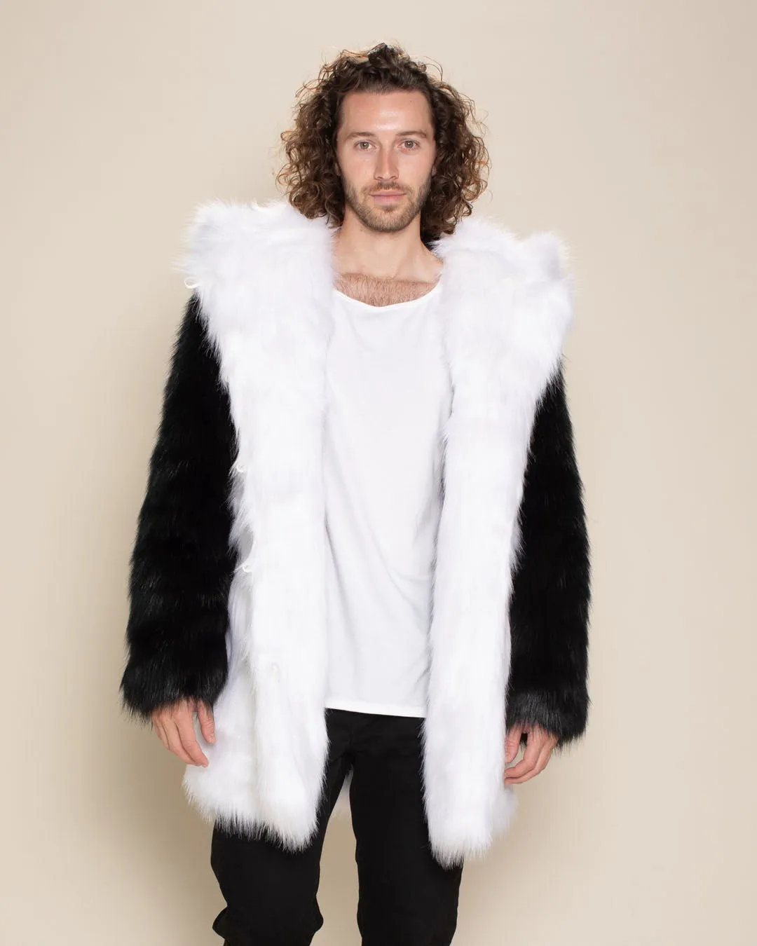 Panda Bear Classic Faux Fur Coat | Men's