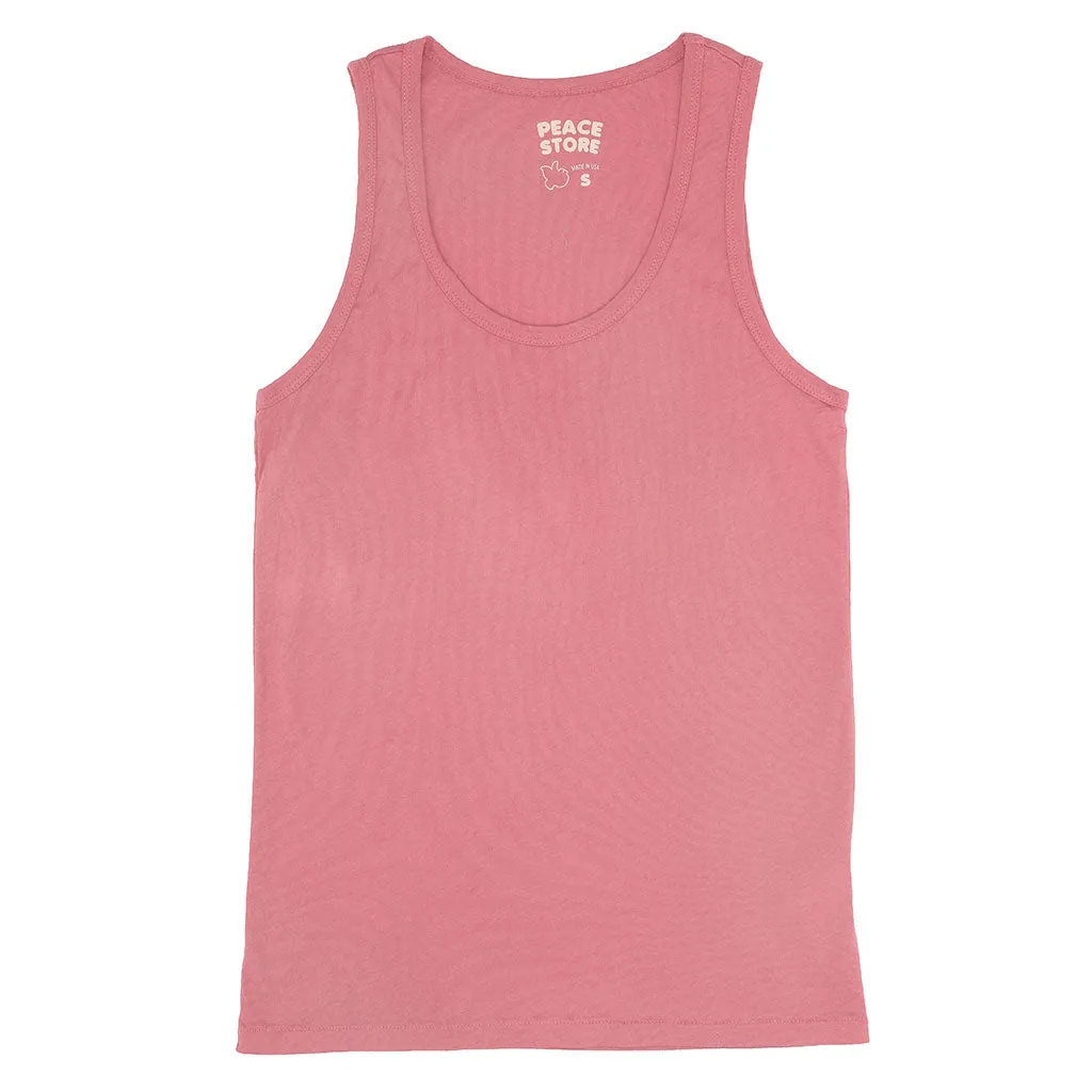 Peace Store Cotton Tank Top - Flamingo