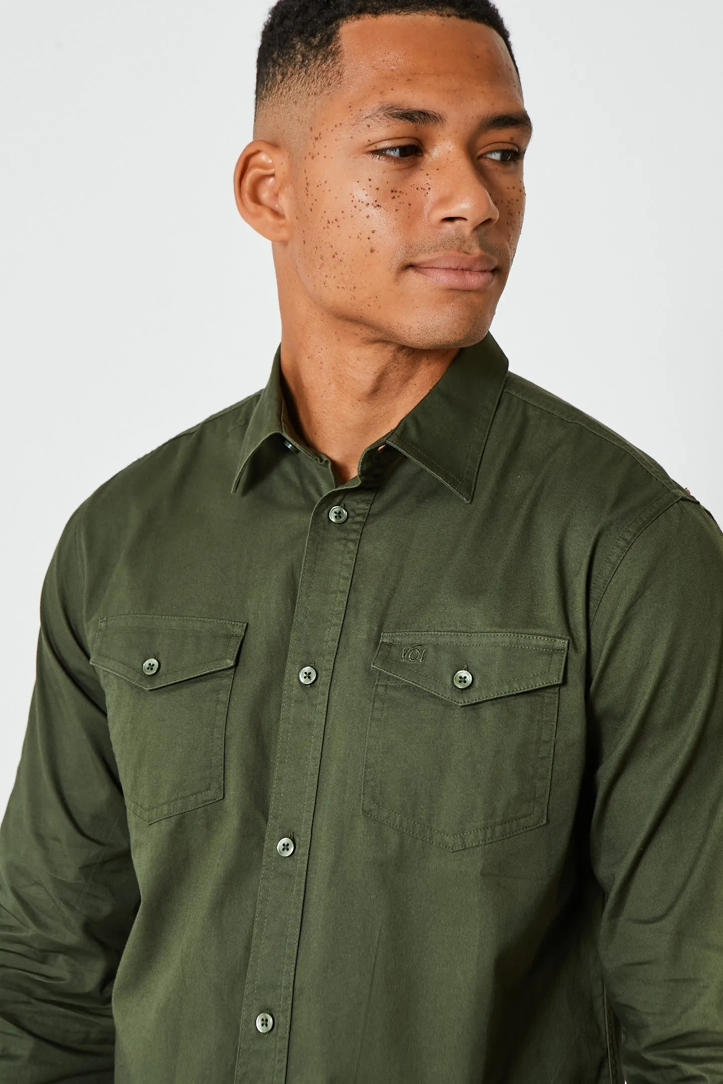 Portland Long Sleeve Shirt - Khaki