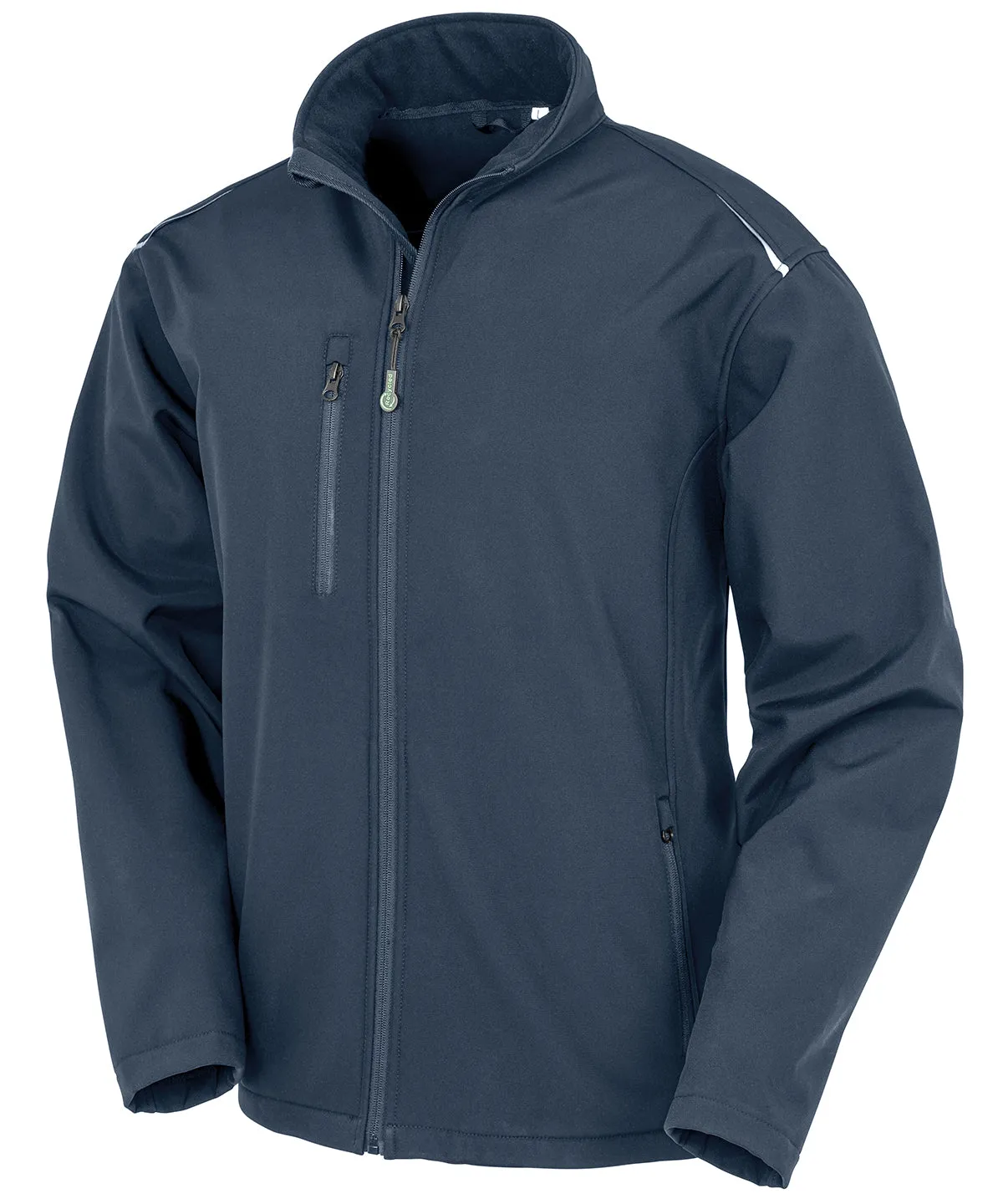 Recycled 3-layer printable softshell jacket | Navy