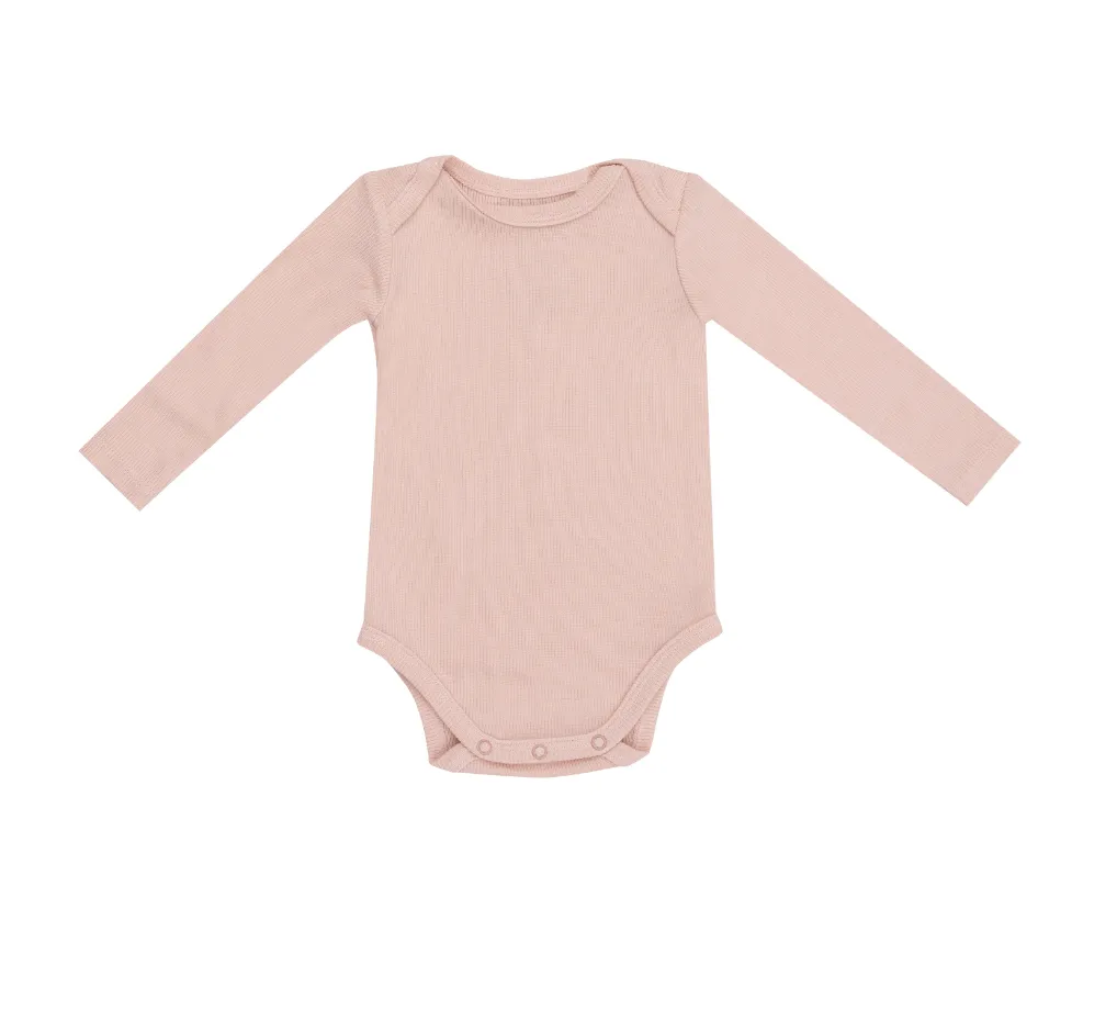 Ribbed Pale Blush Bodysuit